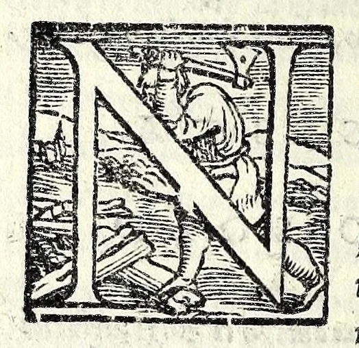 An illustration from La stiava : comedia, 1550, leaf 64