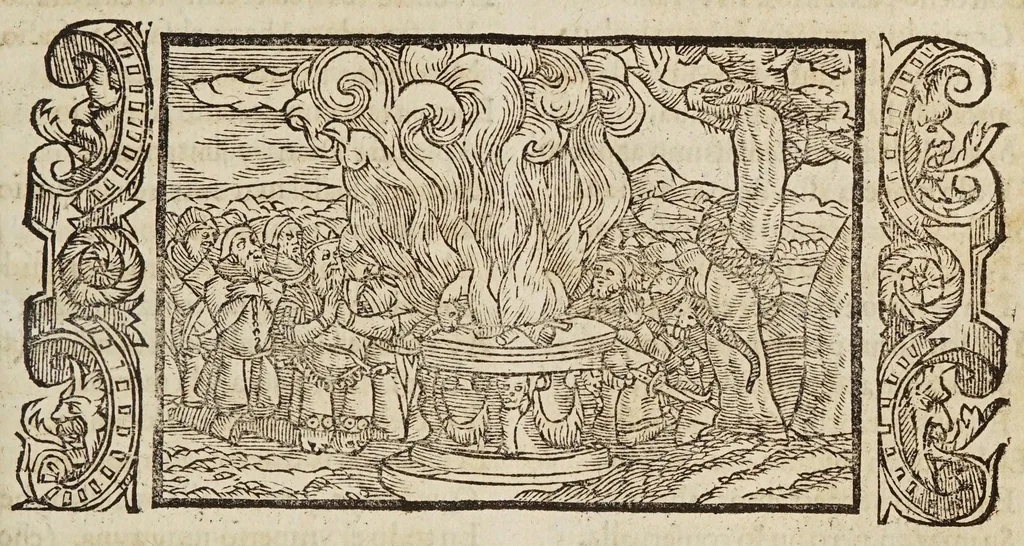 An illustration from Las transformaciones de Ouidio, 1589, leaf 299