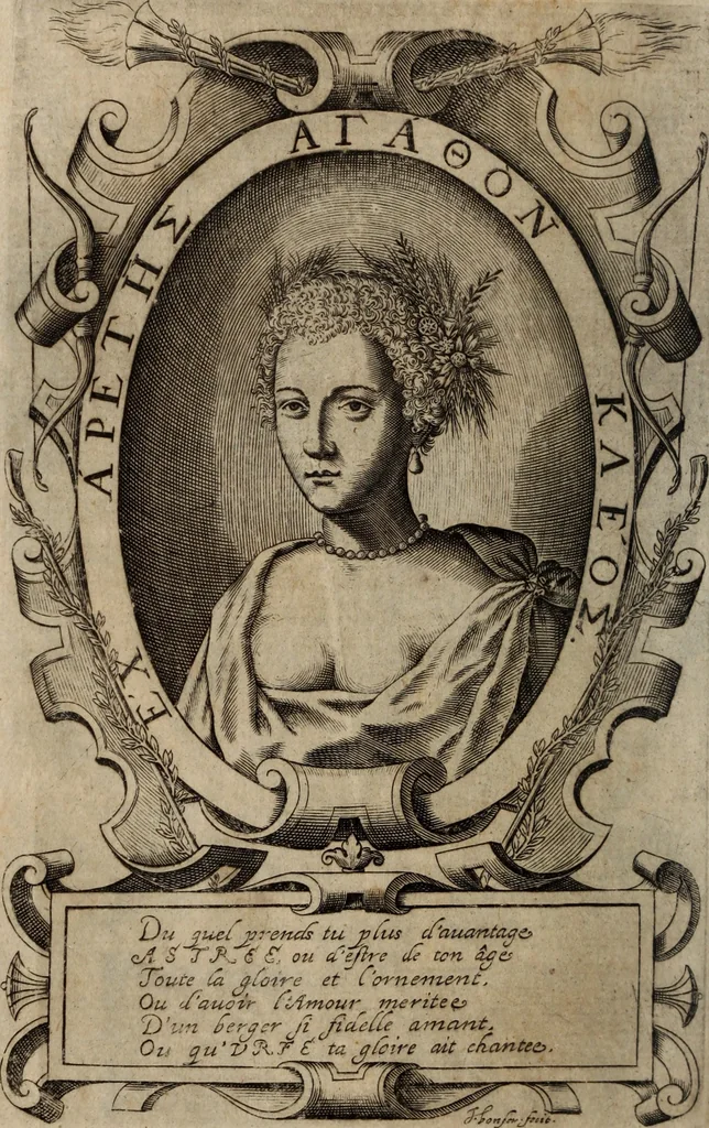 An illustration from L'Astrée, 1625, leaf 19