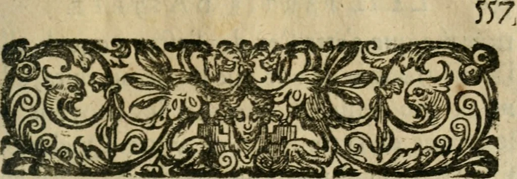 An illustration from L'Astrée, 1625, leaf 572
