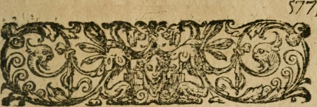 An illustration from L'Astrée, 1625, leaf 596