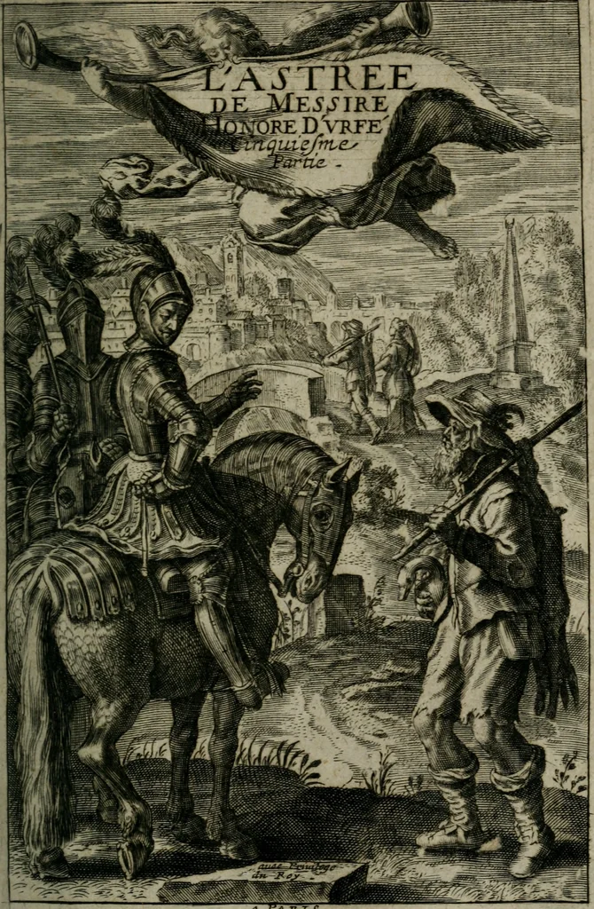 An illustration from L'Astrée, 1625, leaf 2