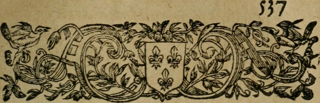 An illustration from L'Astrée, 1625, leaf 566