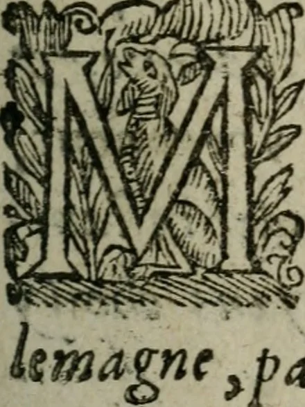 An illustration from L'Astrée, 1625, leaf 6
