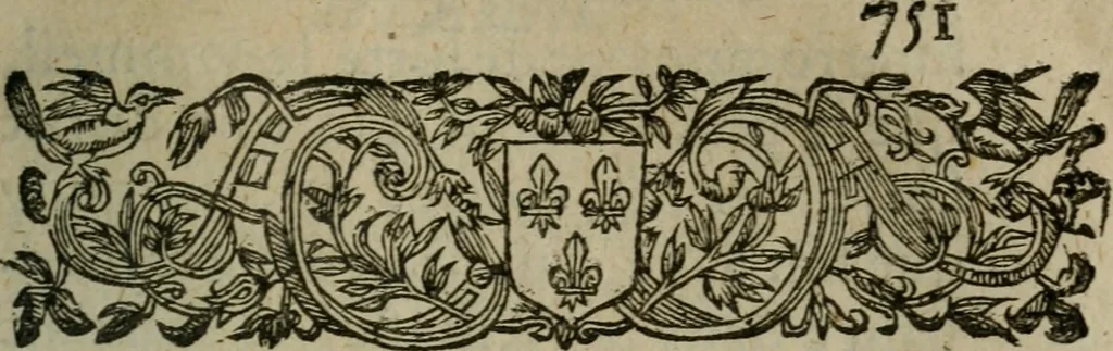 An illustration from L'Astrée, 1625, leaf 784
