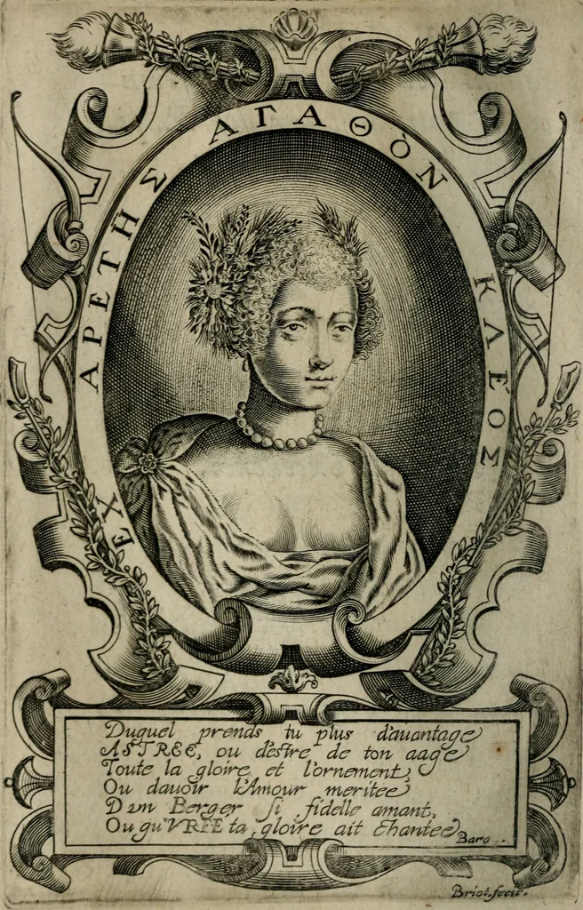 An illustration from L'Astrée, 1625, leaf 15