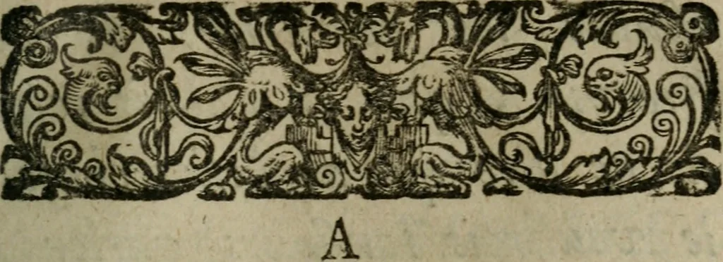 An illustration from L'Astrée, 1625, leaf 8