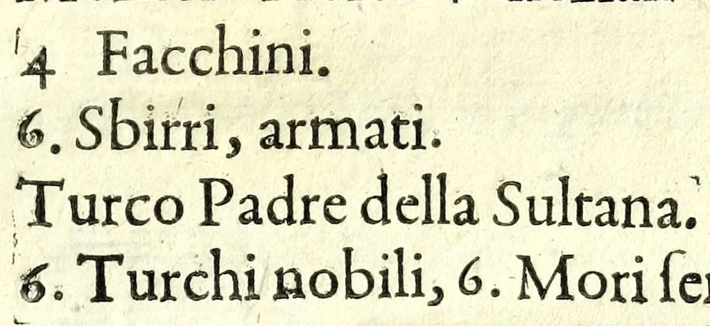 An illustration from La Svltana : commedia, 1622, leaf 9