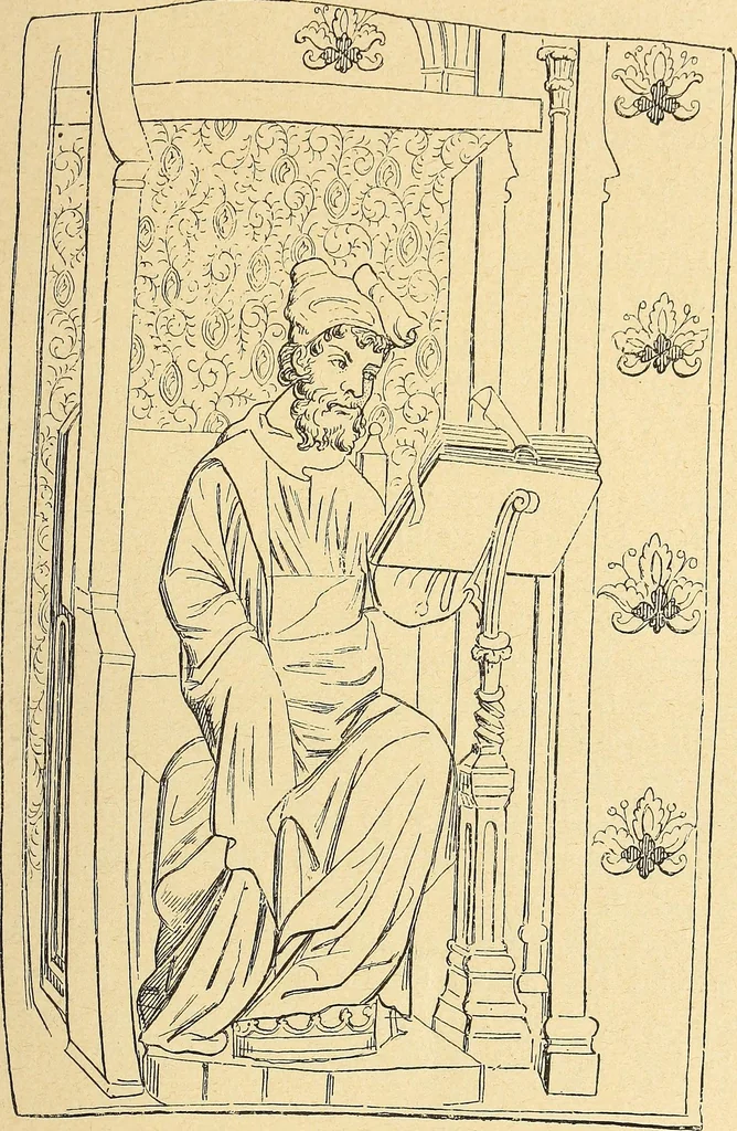An illustration from La tapisserie, 1882, leaf 120