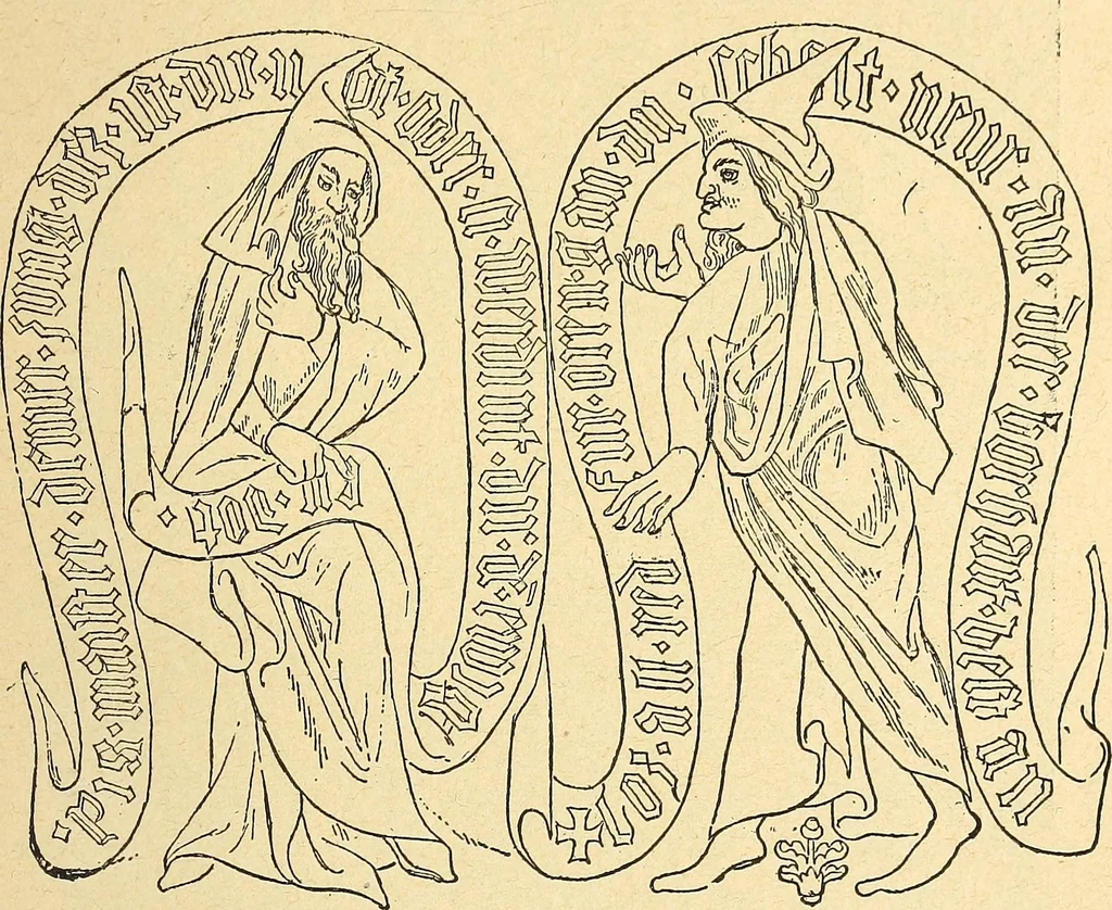An illustration from La tapisserie, 1882, leaf 128