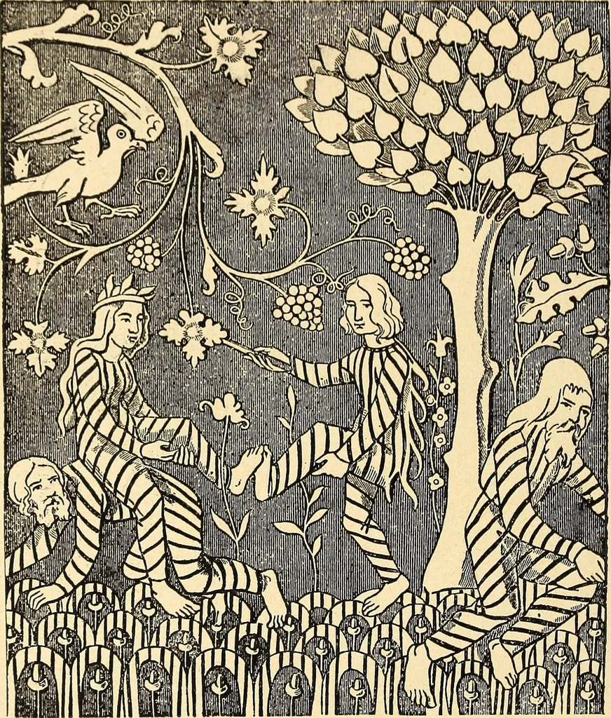 An illustration from La tapisserie, 1882, leaf 129