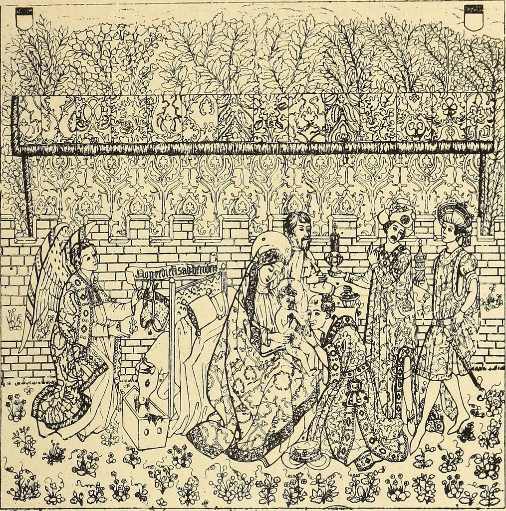 An illustration from La tapisserie, 1882, leaf 150