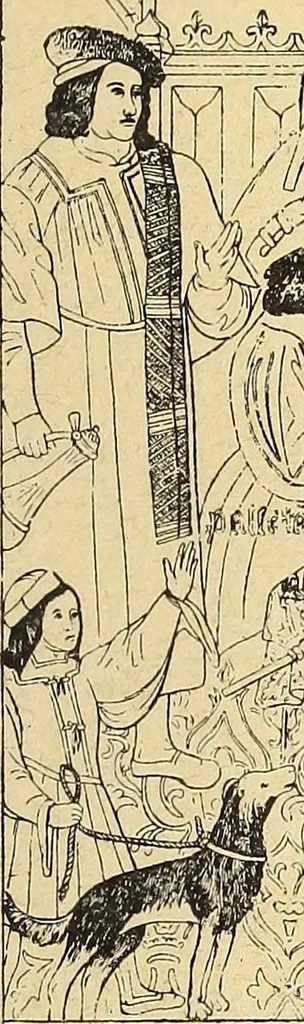 An illustration from La tapisserie, 1882, leaf 160