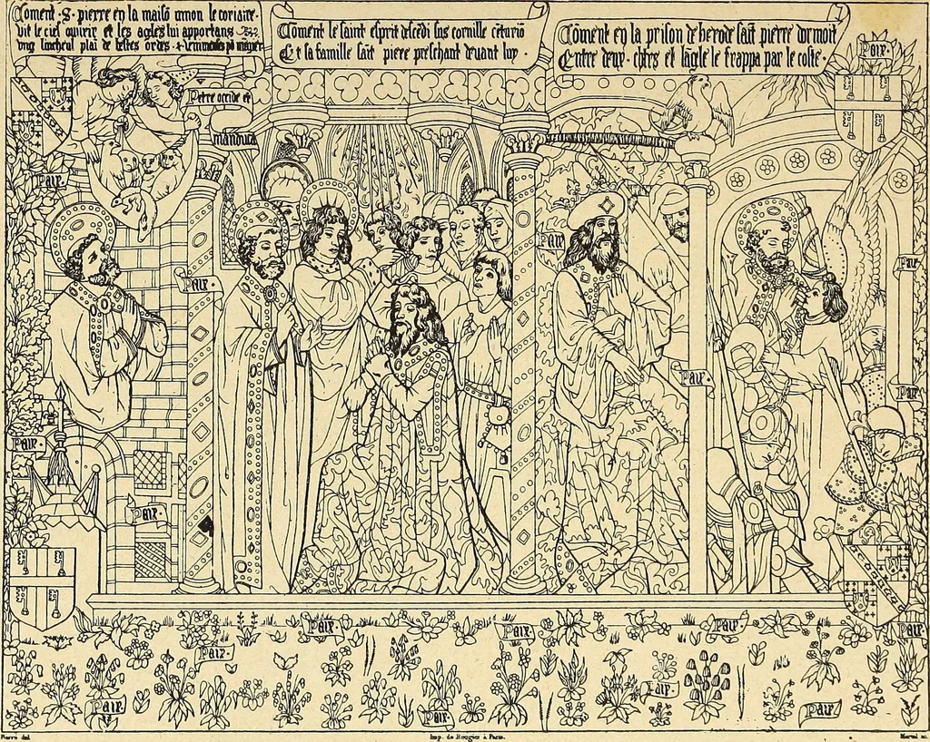 An illustration from La tapisserie, 1882, leaf 162