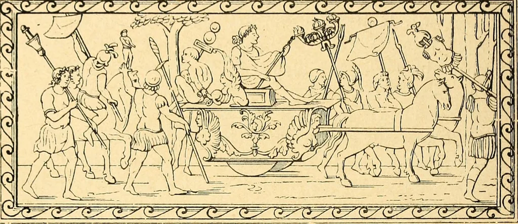 An illustration from La tapisserie, 1882, leaf 173