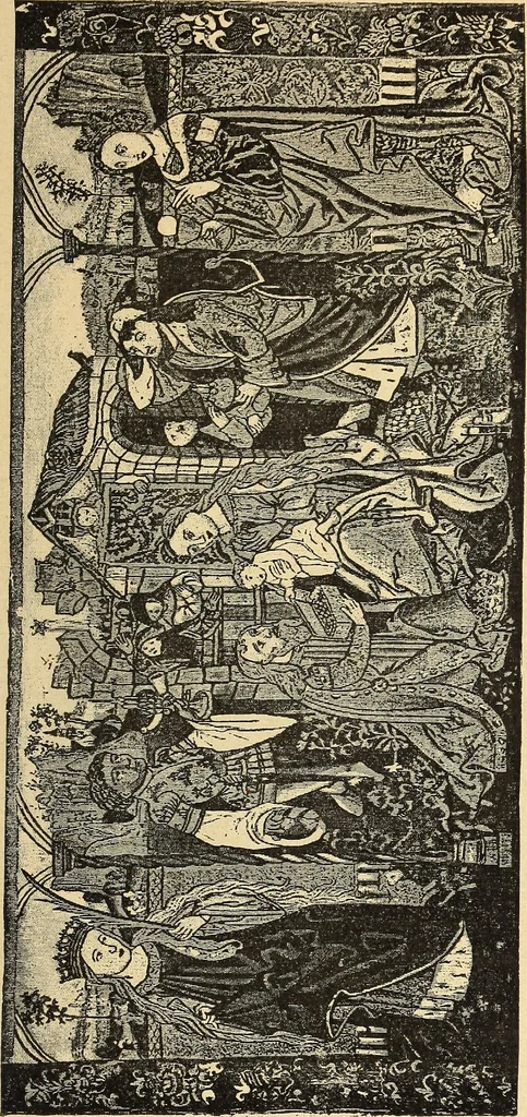 An illustration from La tapisserie, 1882, leaf 178