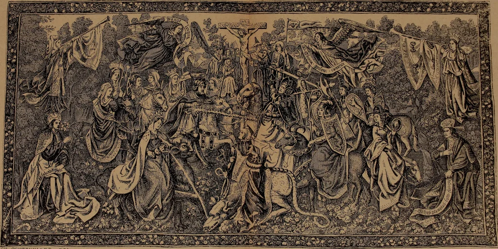 An illustration from La tapisserie, 1882, leaf 204