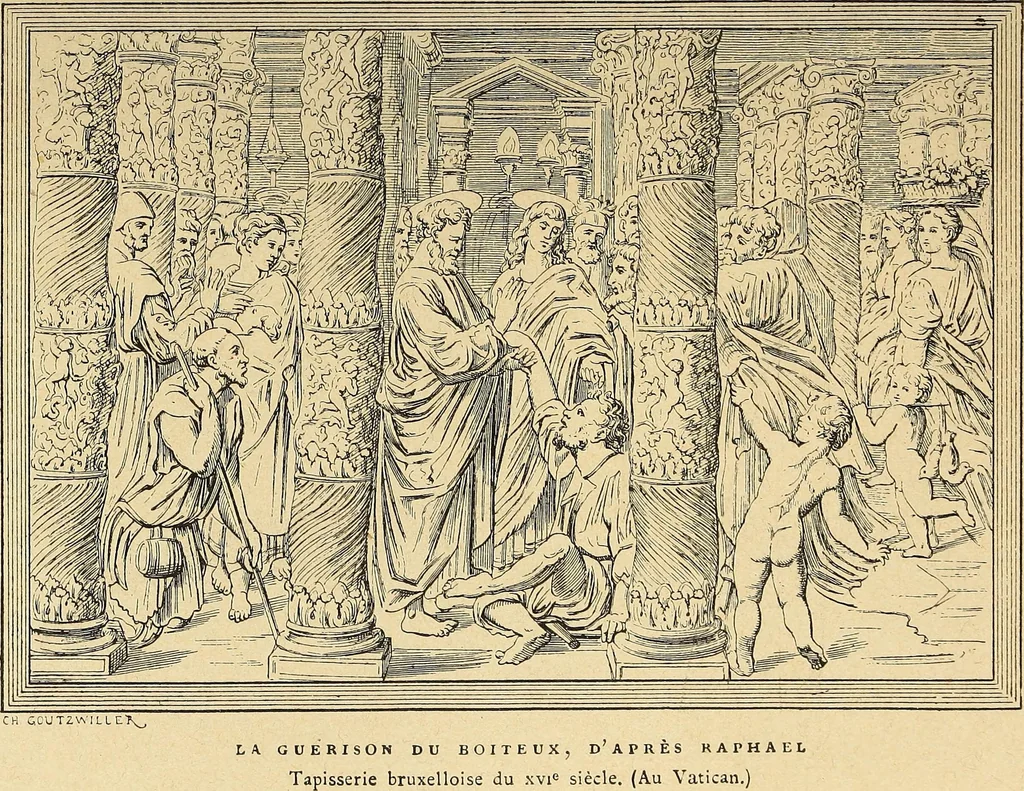An illustration from La tapisserie, 1882, leaf 206