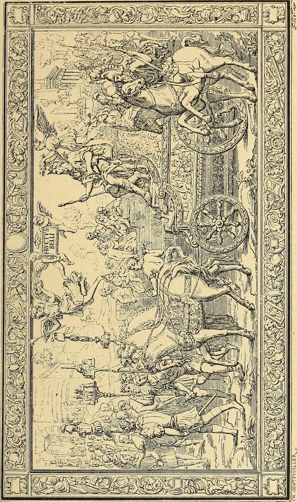 An illustration from La tapisserie, 1882, leaf 210