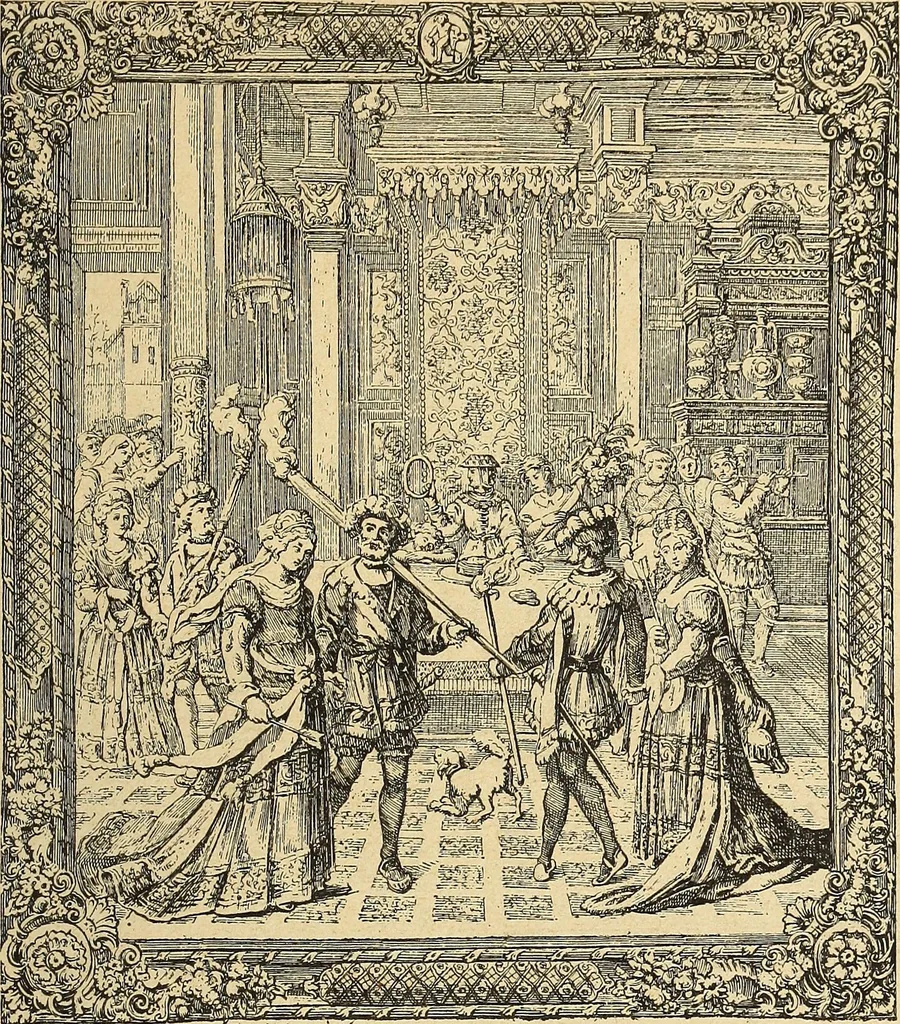 An illustration from La tapisserie, 1882, leaf 224