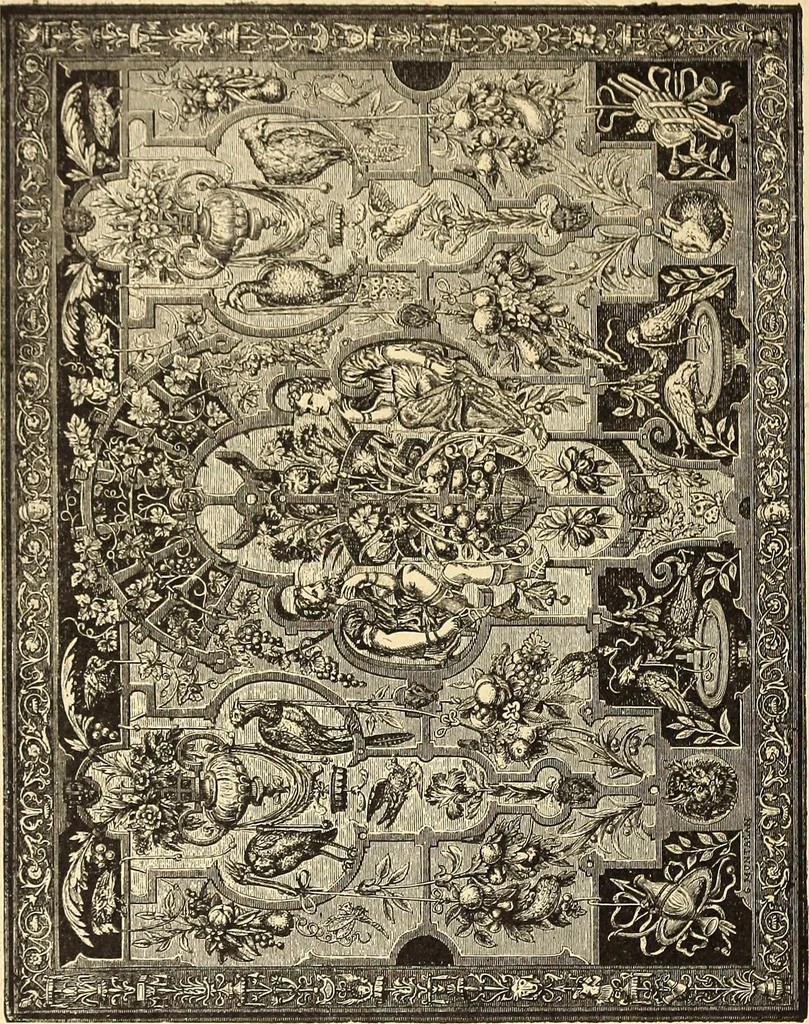An illustration from La tapisserie, 1882, leaf 225