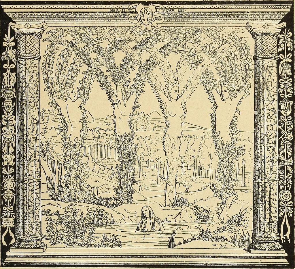 An illustration from La tapisserie, 1882, leaf 232