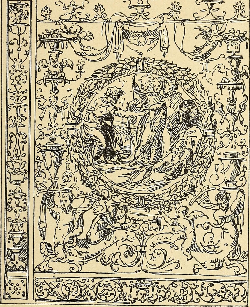 An illustration from La tapisserie, 1882, leaf 240