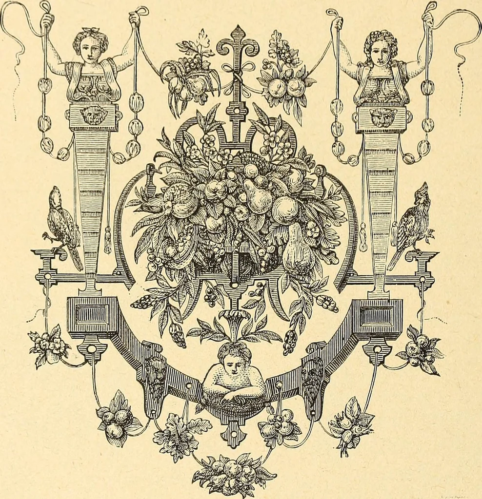 An illustration from La tapisserie, 1882, leaf 249