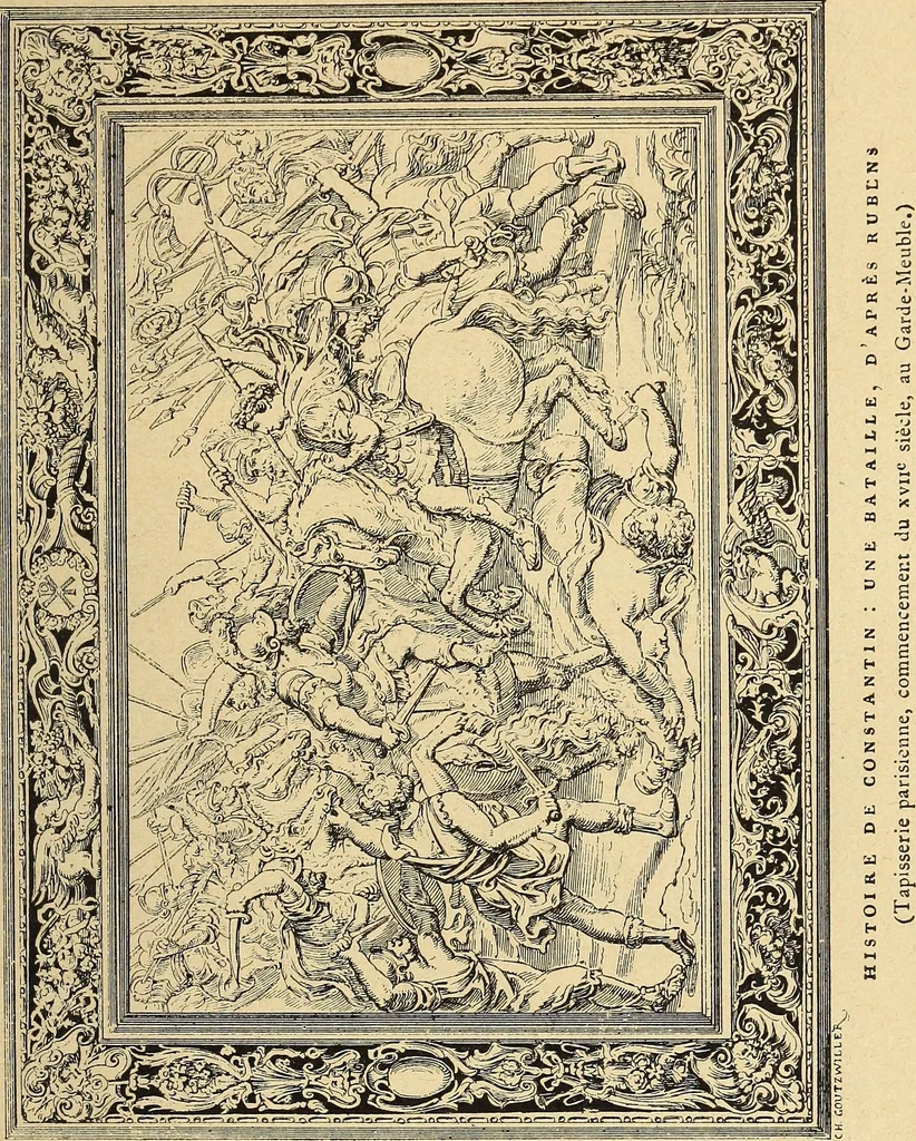 An illustration from La tapisserie, 1882, leaf 252