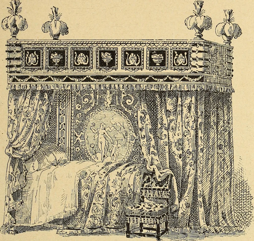 An illustration from La tapisserie, 1882, leaf 256