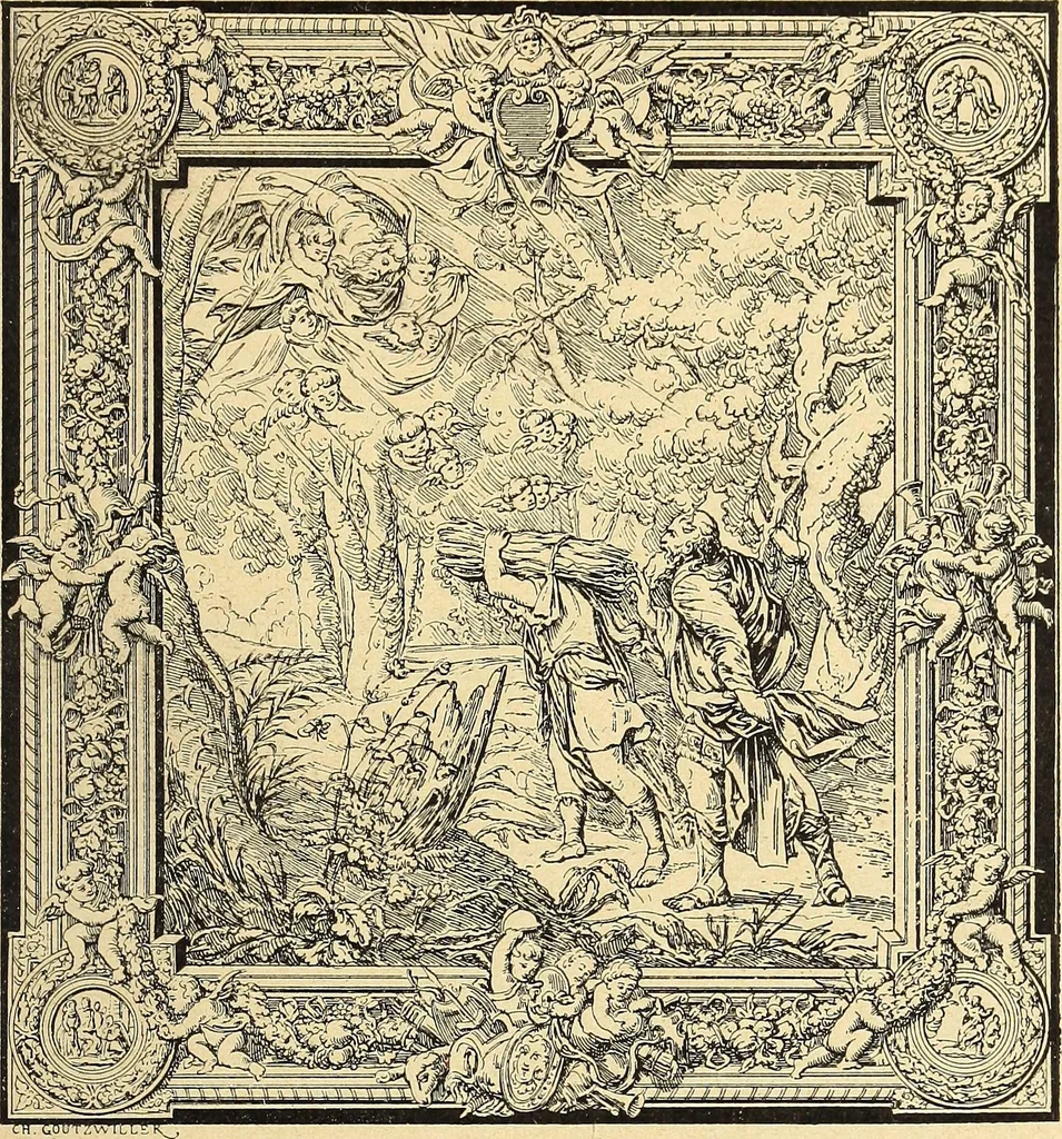 An illustration from La tapisserie, 1882, leaf 262