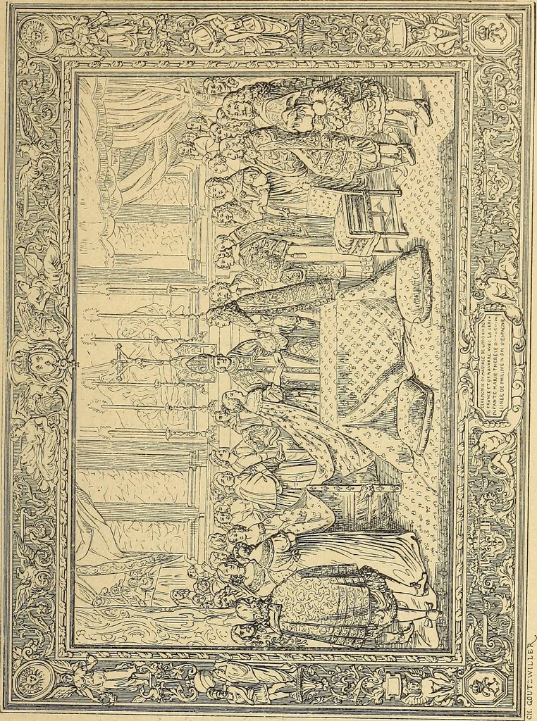 An illustration from La tapisserie, 1882, leaf 276