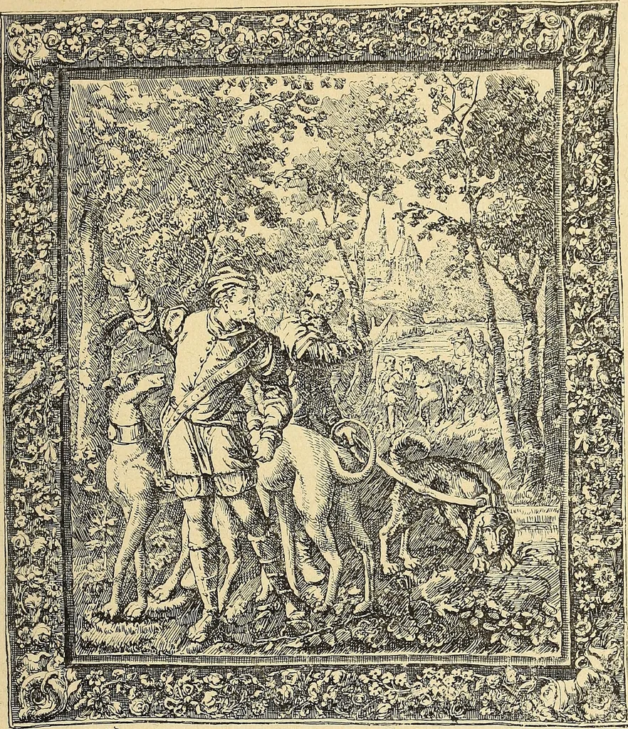 An illustration from La tapisserie, 1882, leaf 296