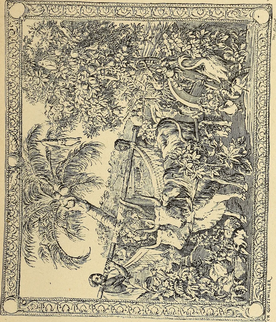 An illustration from La tapisserie, 1882, leaf 316