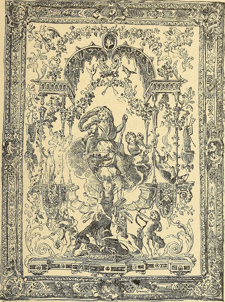 An illustration from La tapisserie, 1882, leaf 318