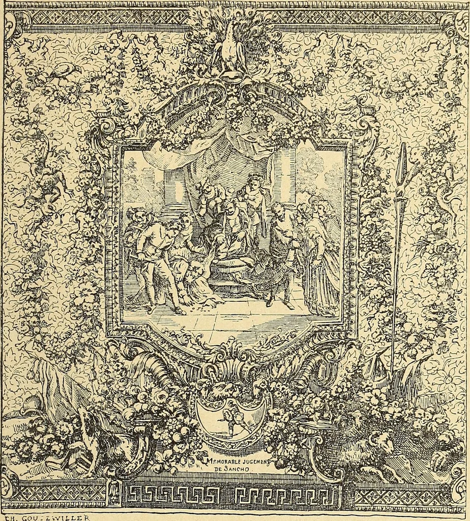 An illustration from La tapisserie, 1882, leaf 322
