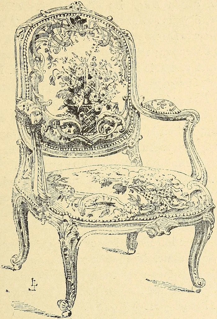 An illustration from La tapisserie, 1882, leaf 332