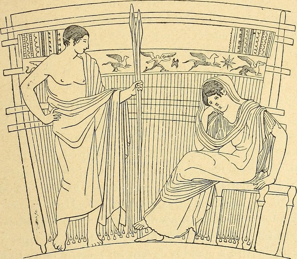 An illustration from La tapisserie, 1882, leaf 34