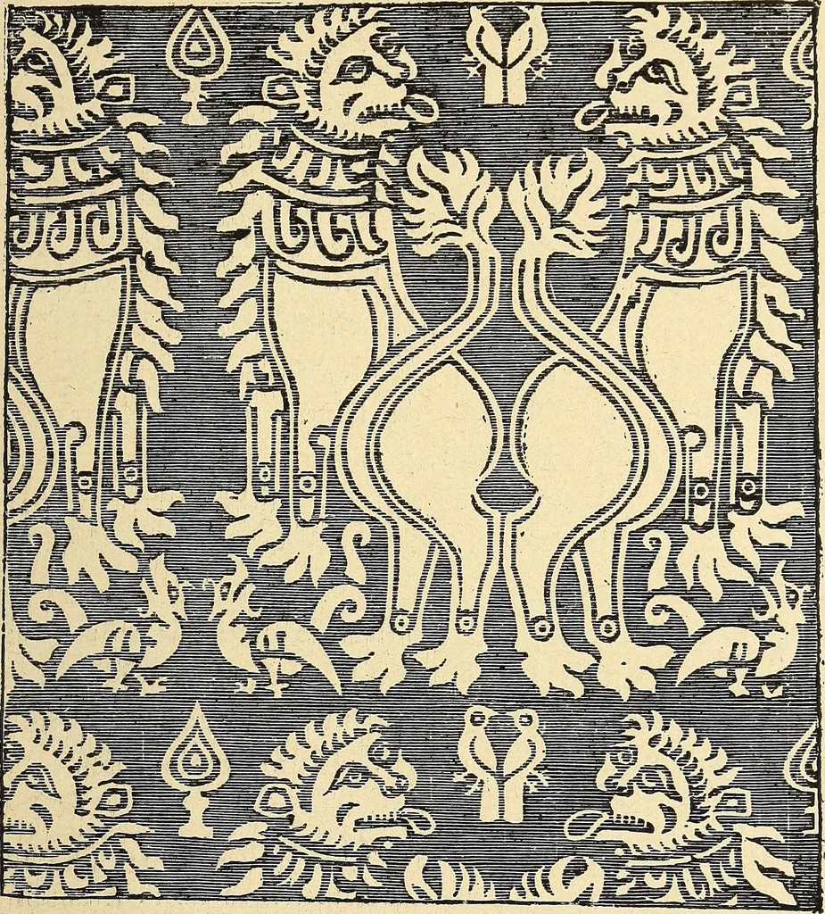 An illustration from La tapisserie, 1882, leaf 68