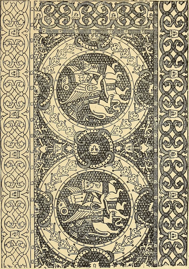 An illustration from La tapisserie, 1882, leaf 96