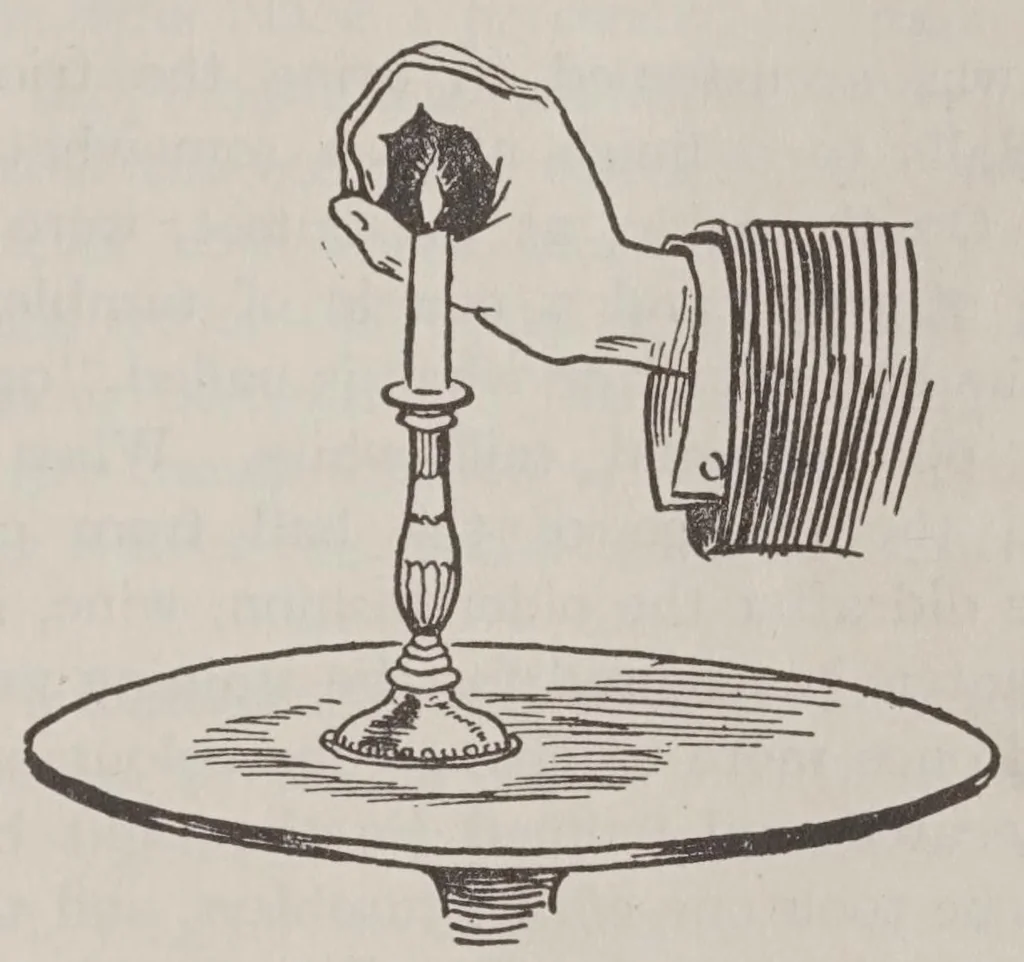 An illustration from Later magic, with new miscellaneous tricks and recollections of Hartz the Wizard, 1911, leaf 631