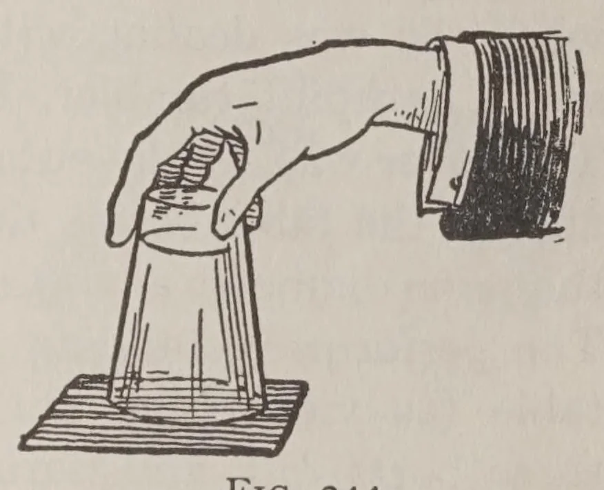 An illustration from Later magic, with new miscellaneous tricks and recollections of Hartz the Wizard, 1911, leaf 687