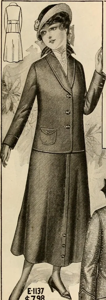 An illustration from latest New York styles for women, misses,, 1915, leaf 116