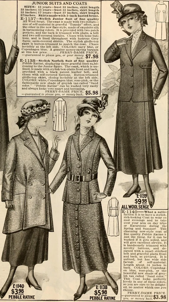 An illustration from latest New York styles for women, misses,, 1915, leaf 116