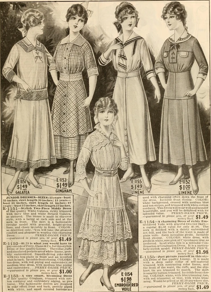 An illustration from latest New York styles for women, misses,, 1915, leaf 118