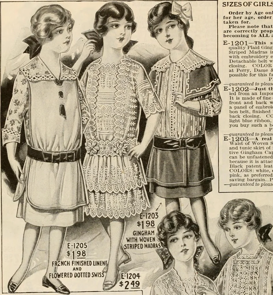An illustration from latest New York styles for women, misses,, 1915, leaf 123