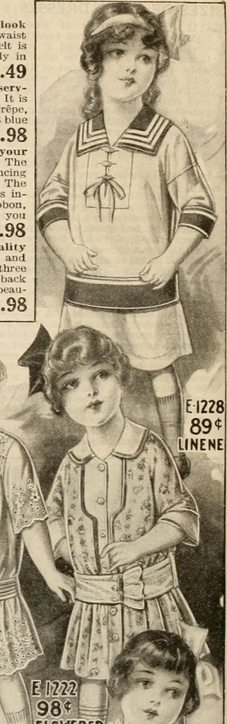 An illustration from latest New York styles for women, misses,, 1915, leaf 125