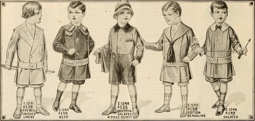 An illustration from latest New York styles for women, misses,, 1915, leaf 127