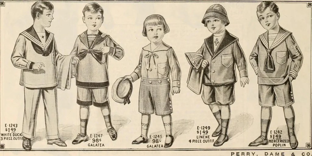An illustration from latest New York styles for women, misses,, 1915, leaf 127