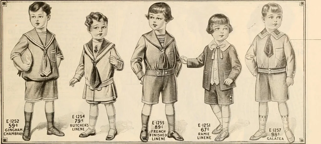 An illustration from latest New York styles for women, misses,, 1915, leaf 128